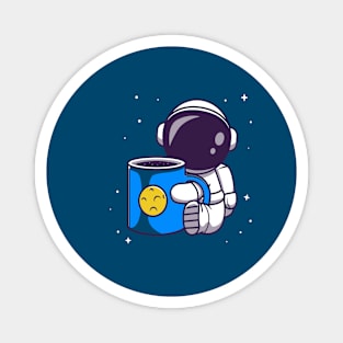 Astronaut needs coffee Magnet